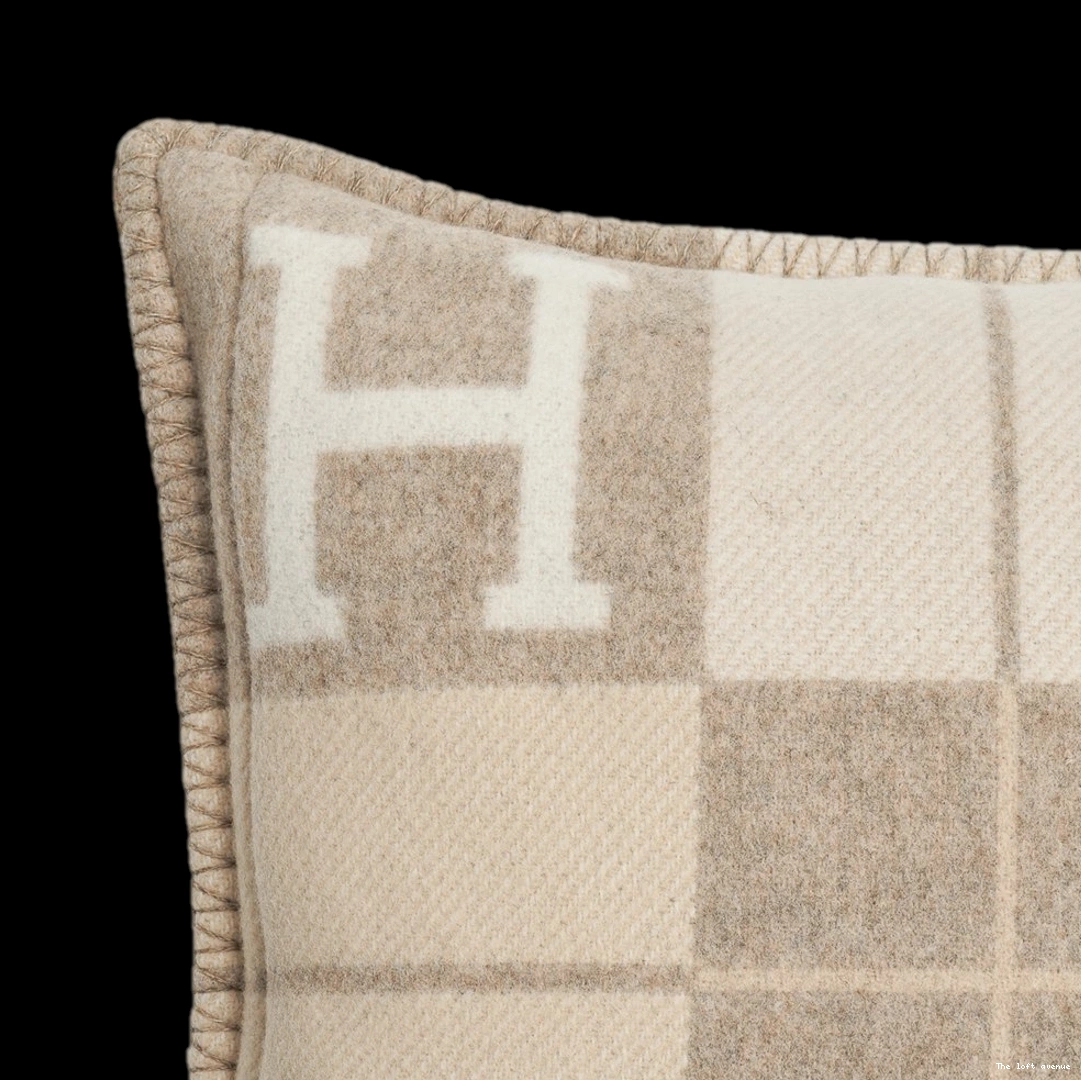THROW STRIPE PILLOW WOOL HERMES 0805